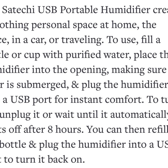 Satechi USB Portable Humidifier - Picture 10 of 15